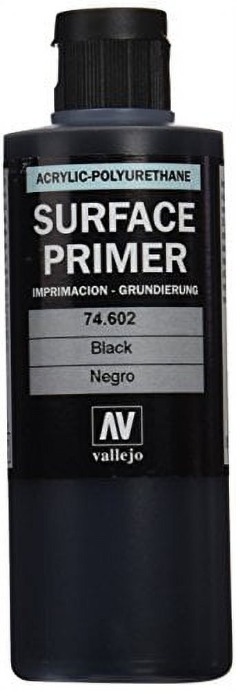 Vallejo Black Primer ACRY Poly 200ml Paint